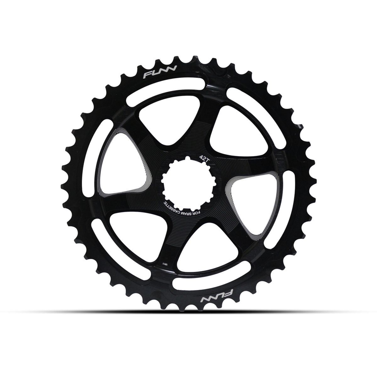 Corona FUNN One Up XD Aluminio Negro 42T