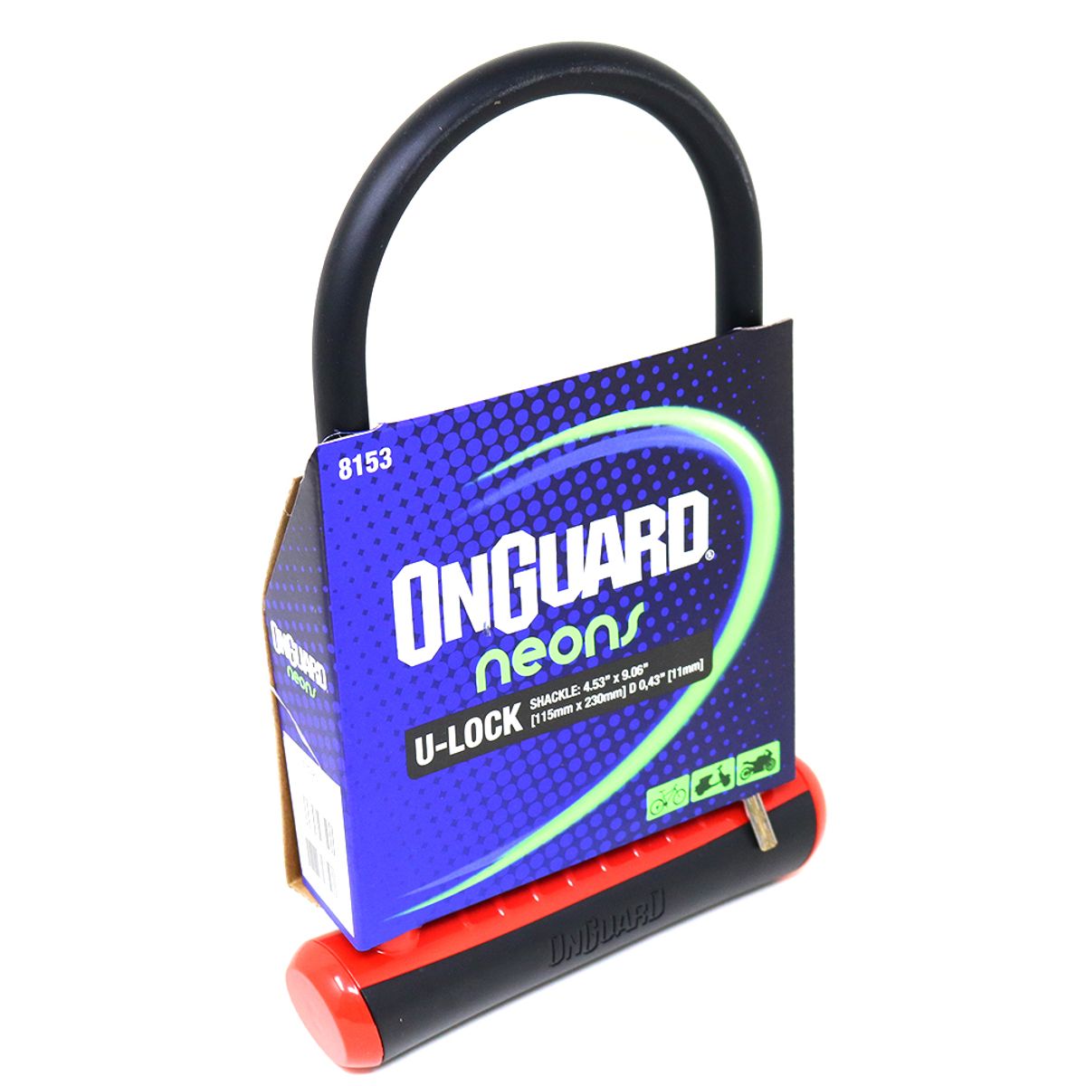 Candado U-Lock NS STD 115x230mm - Rojo