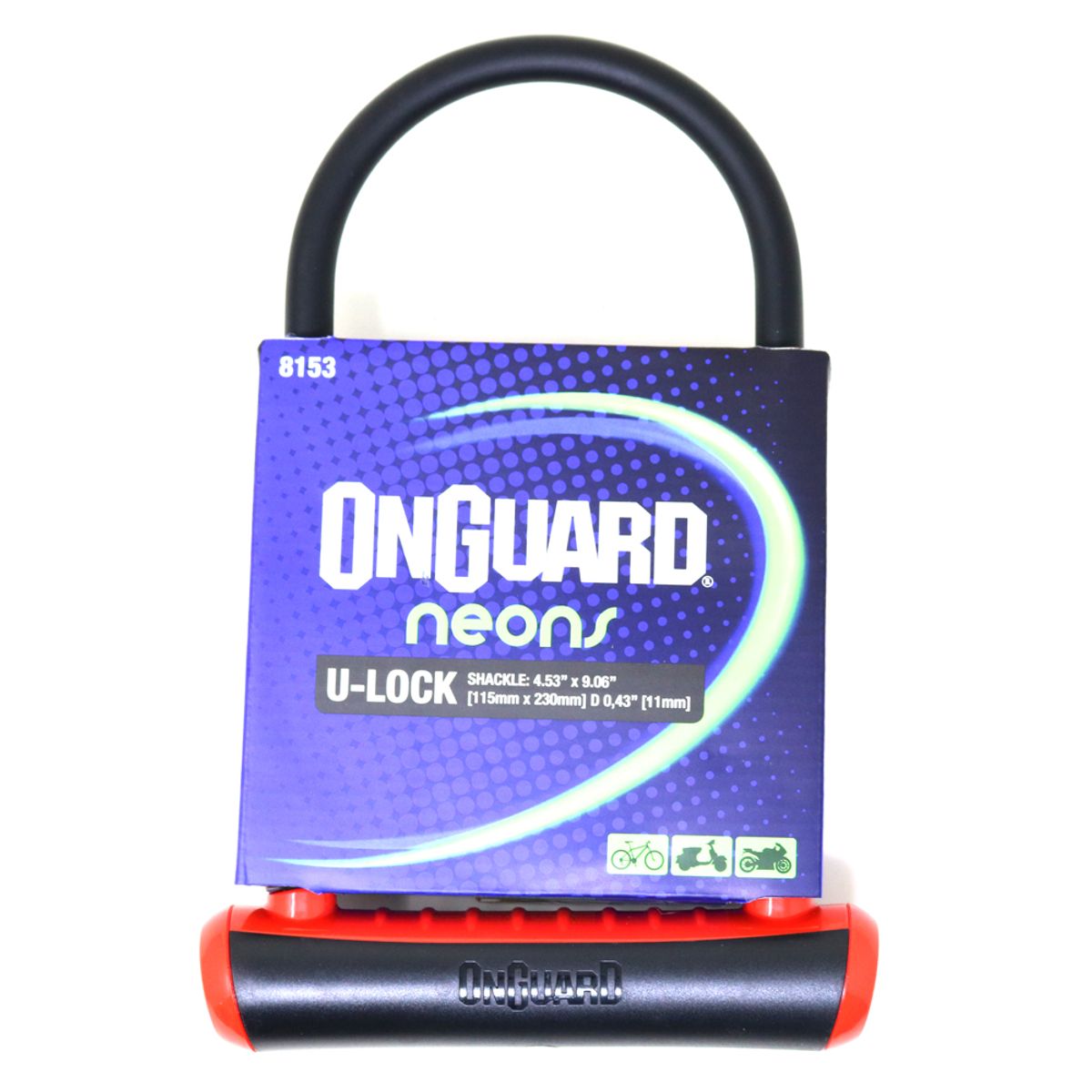 Candado U-Lock NS STD 115x230mm - Rojo