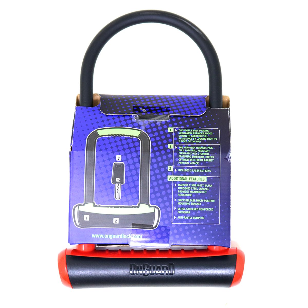 Candado U-Lock NS STD 115x230mm - Rojo