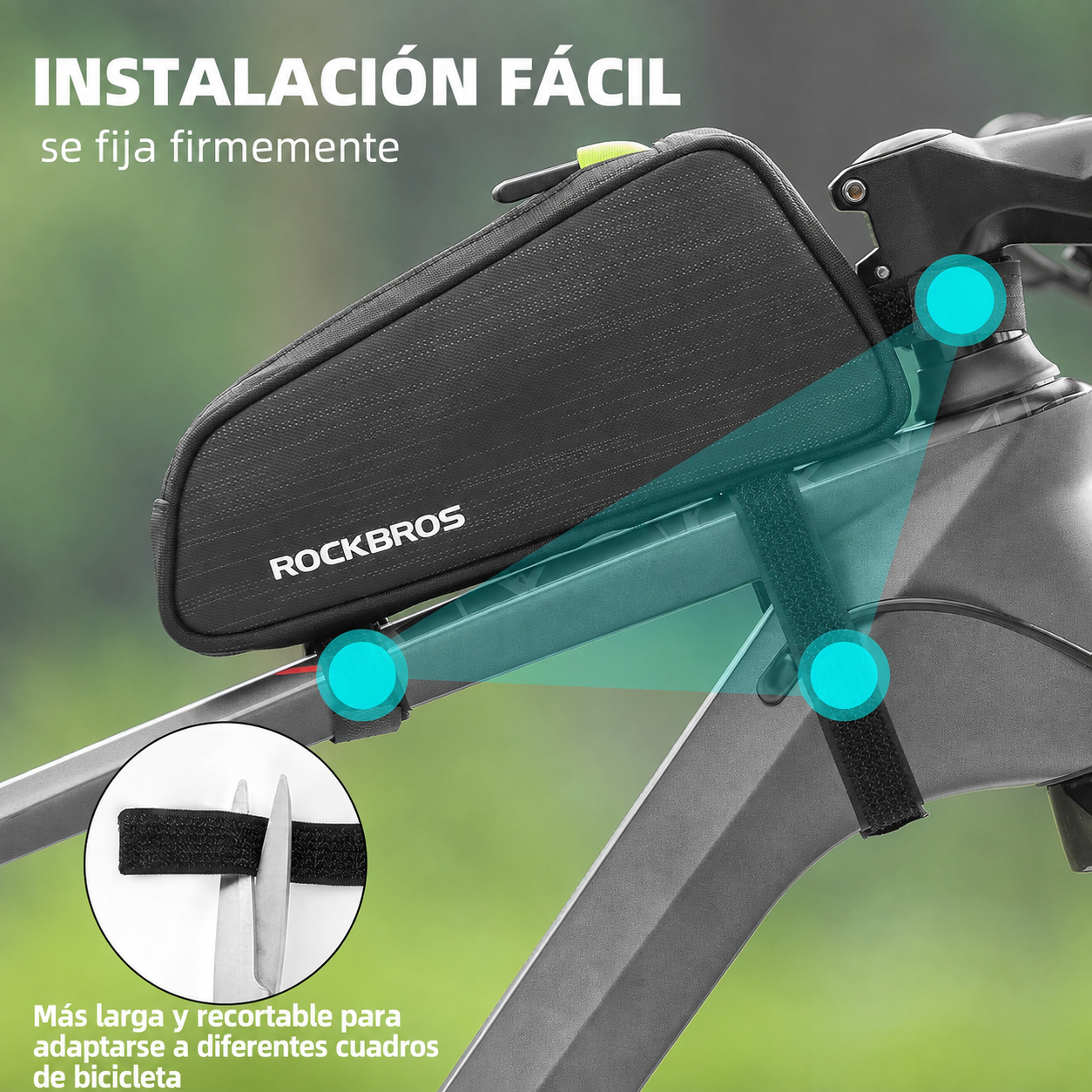 Bolso de Marco de Bicicleta 1.1Lts