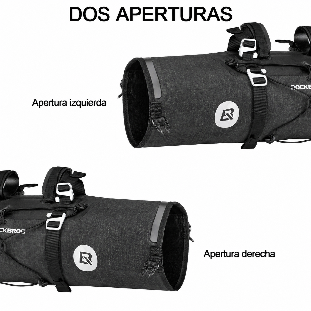 Bolso alforja para Manubrio Ajustable 7 a 14Lts