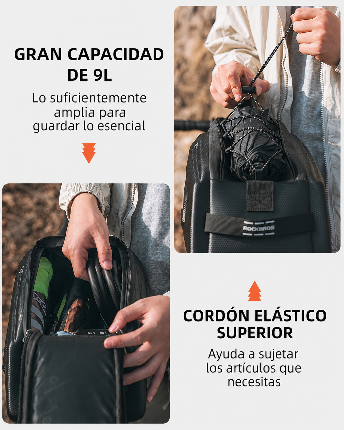 Bolso Alforja para Parrilla trasera 9Lts