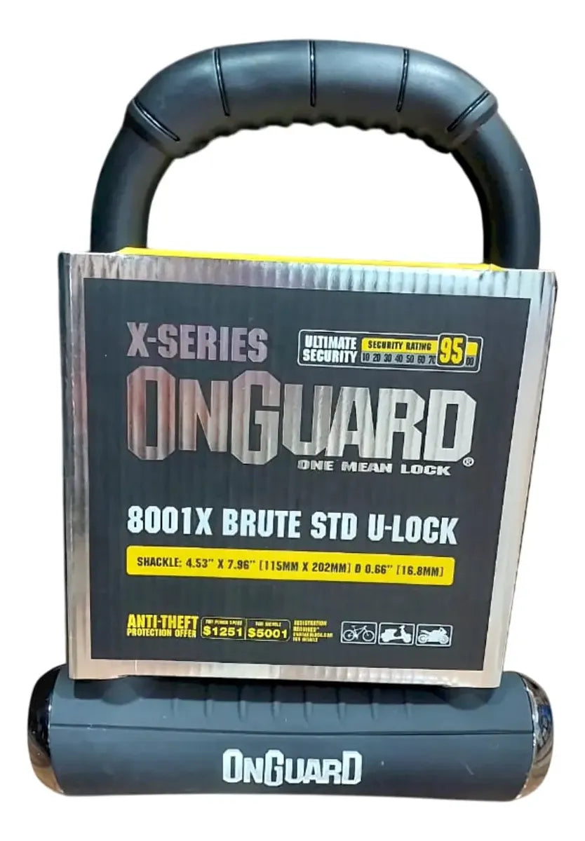 Candado U-Lock X-Series 8001X Brute STD