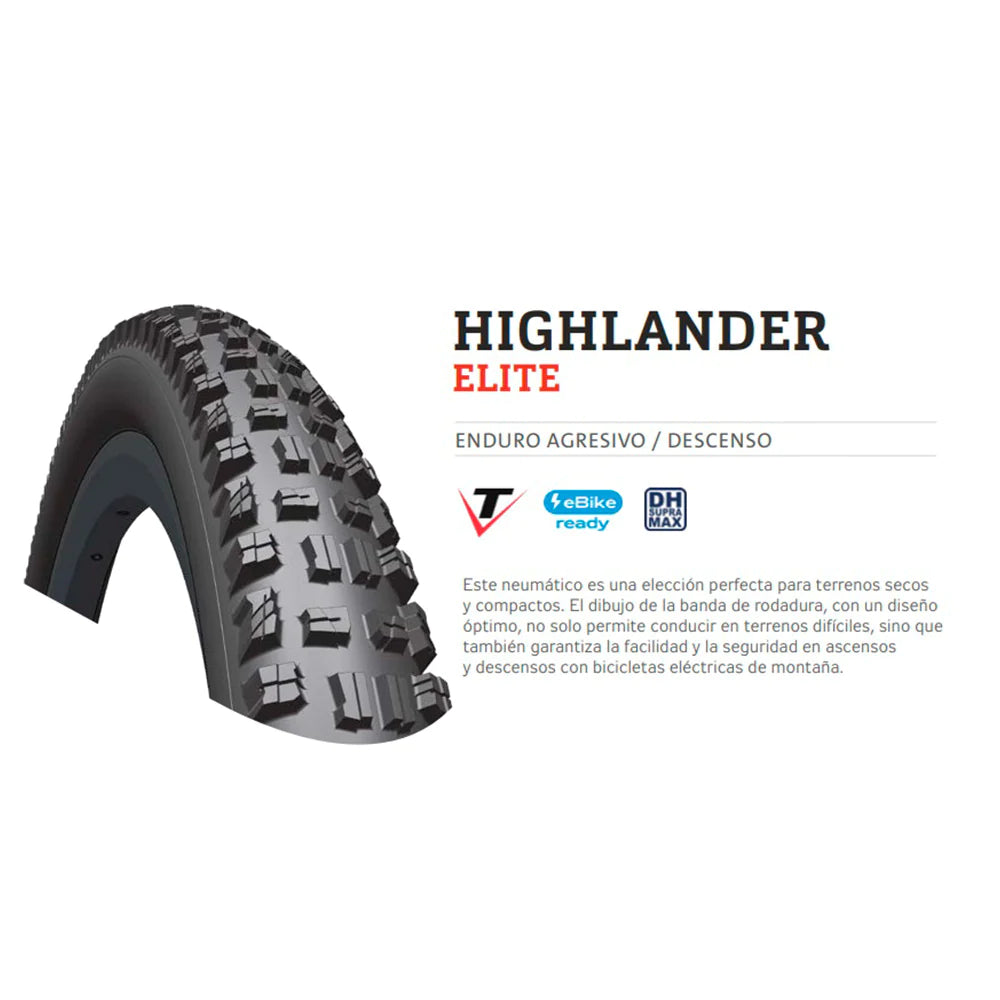 Neumático Highlander Downhill Supra Max Textra 29x2.45