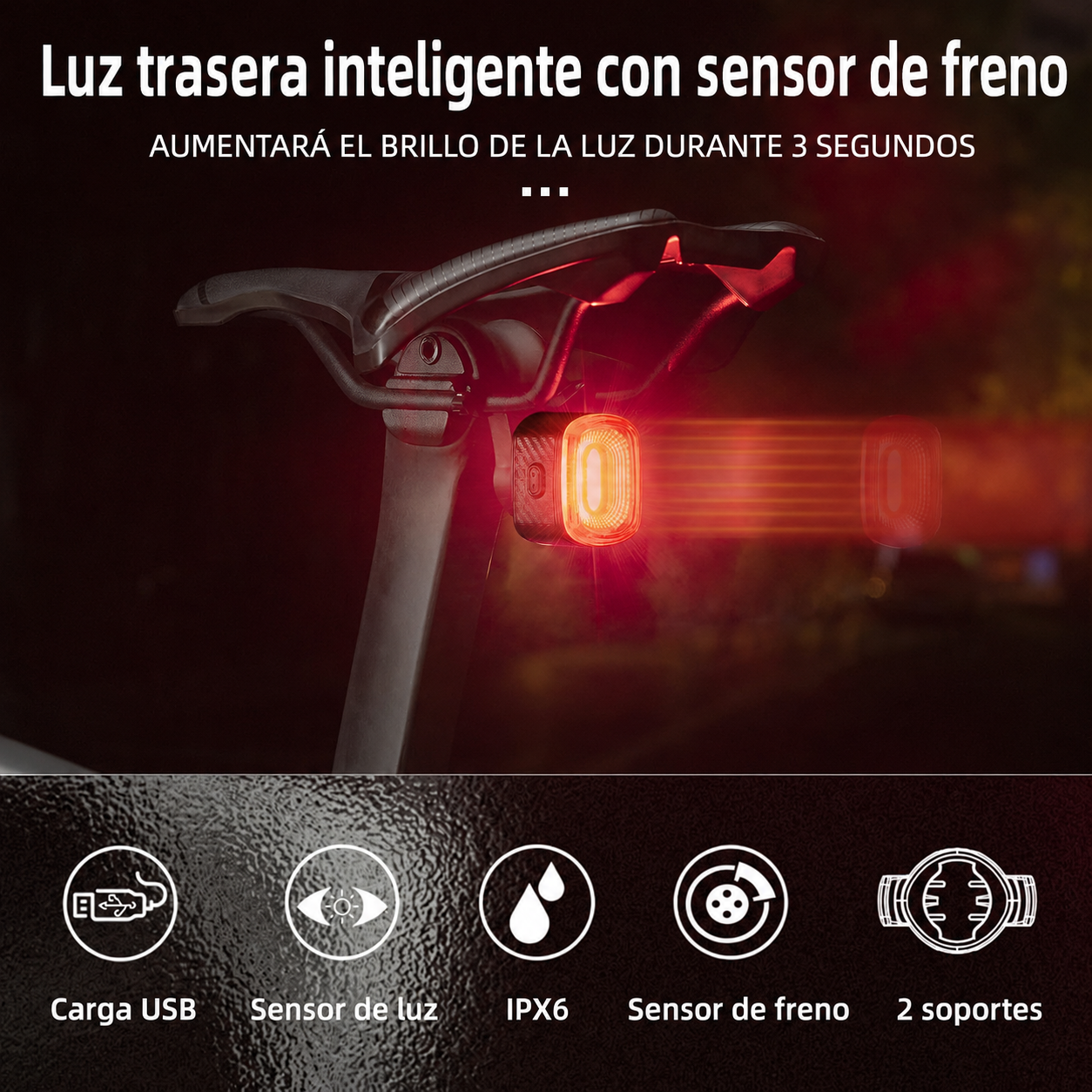 Luz Trasera 4 Modos