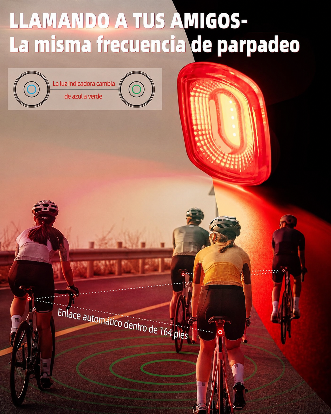 Luz Trasera 4 Modos