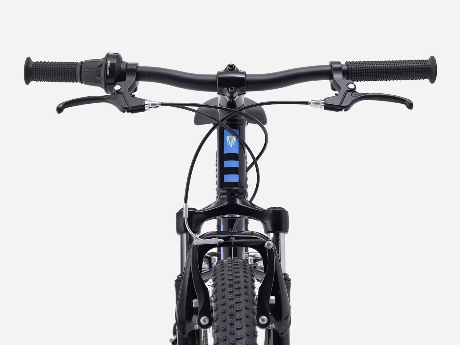 Bicicleta Infantil Precaliber 24 8 velocidades suspension Azul