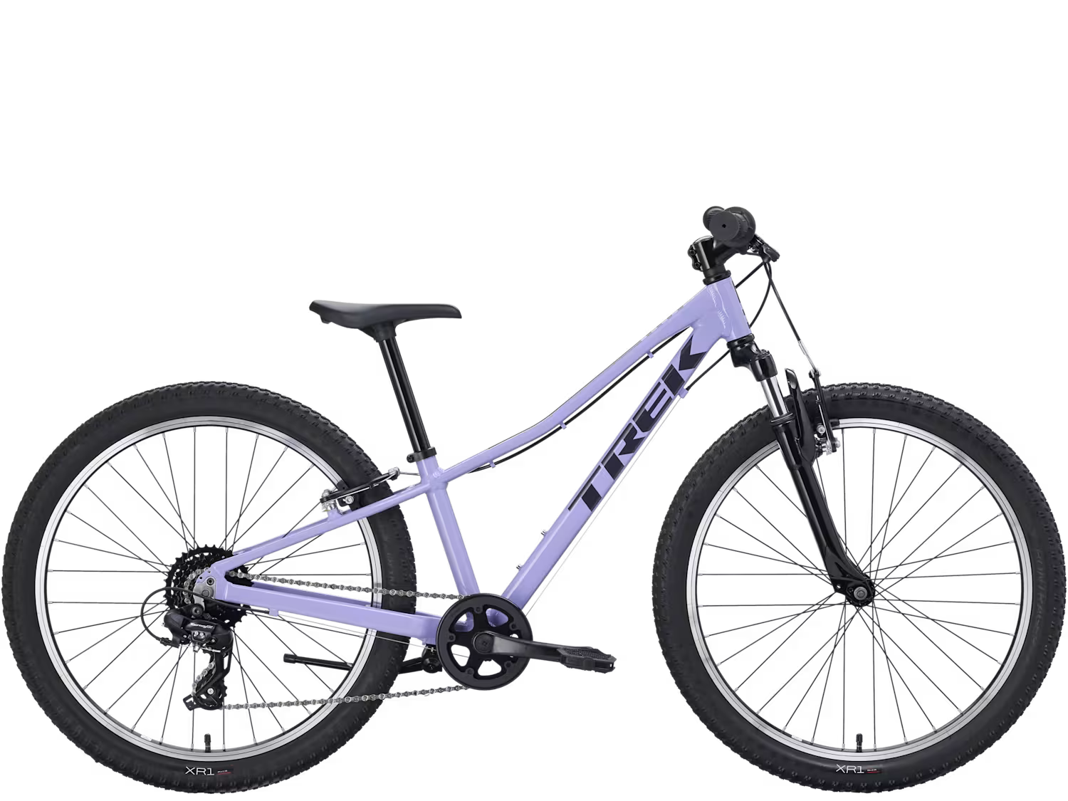 Bicicleta Infantil Precaliber 24 8 velocidades suspension Lila