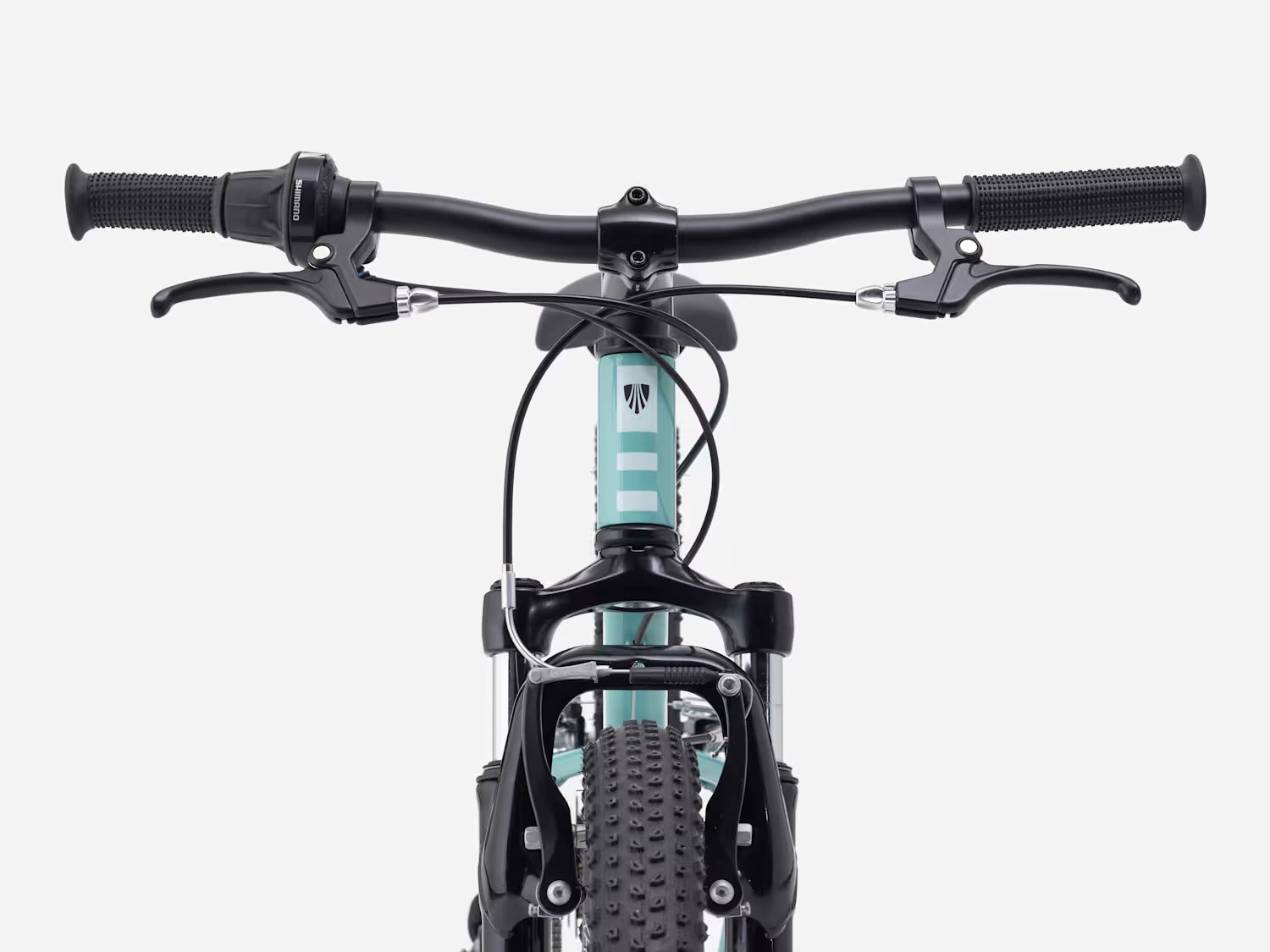 Bicicleta Infantil Precaliber 24 8 velocidades suspension Celeste
