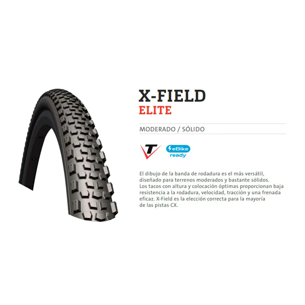 Neumático X-Field Elite Tubeless Supra 700x33C