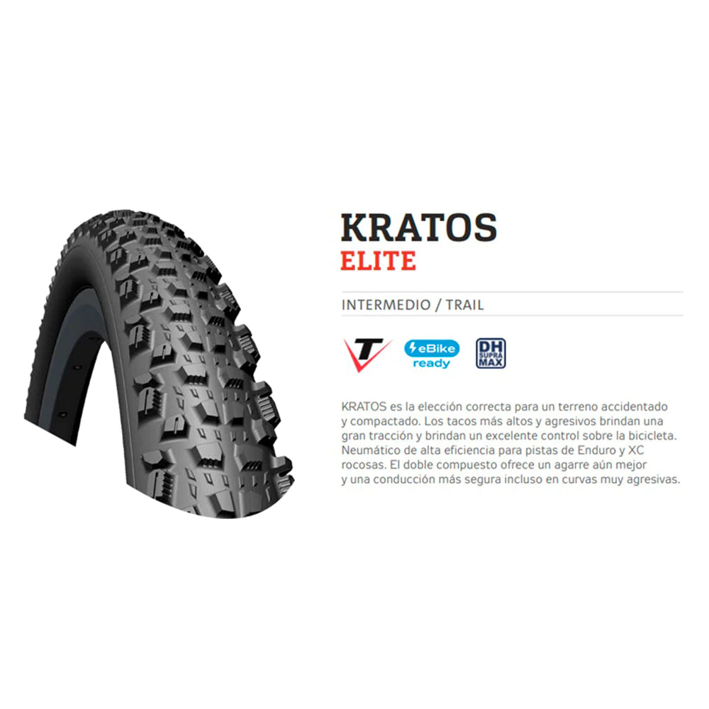 Neumático Kratos Elite DH Supra Max 27.5x2.25