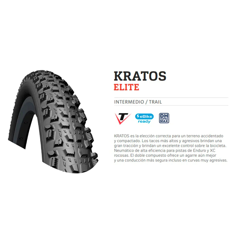 Neumático Kratos Elite DH Supra Max 27.5x2.60