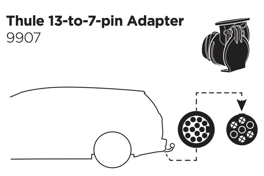 Adaptador Tomacorriente 13 pines a 7 pines