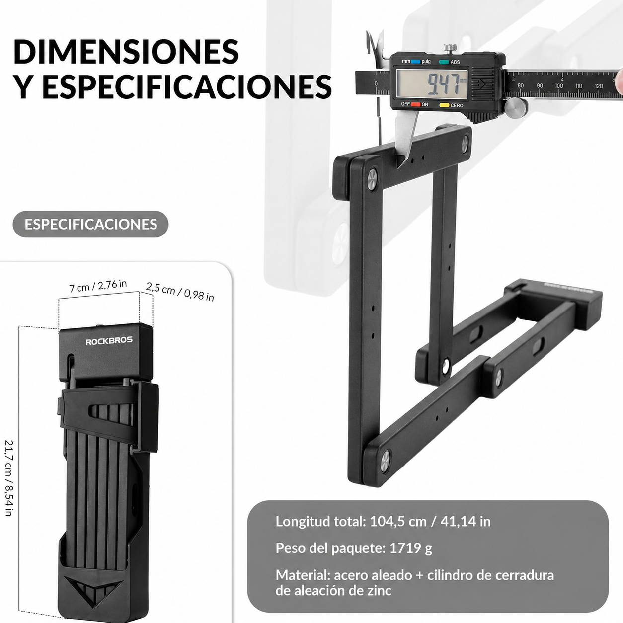 Candado Expansible Alta Resistencia