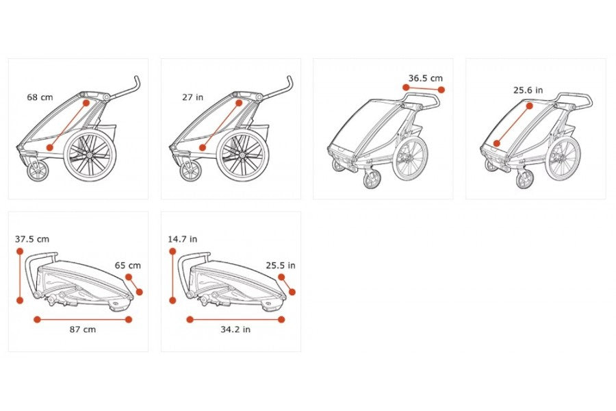 Carrito Infantil bicicleta Charriot Cross 1