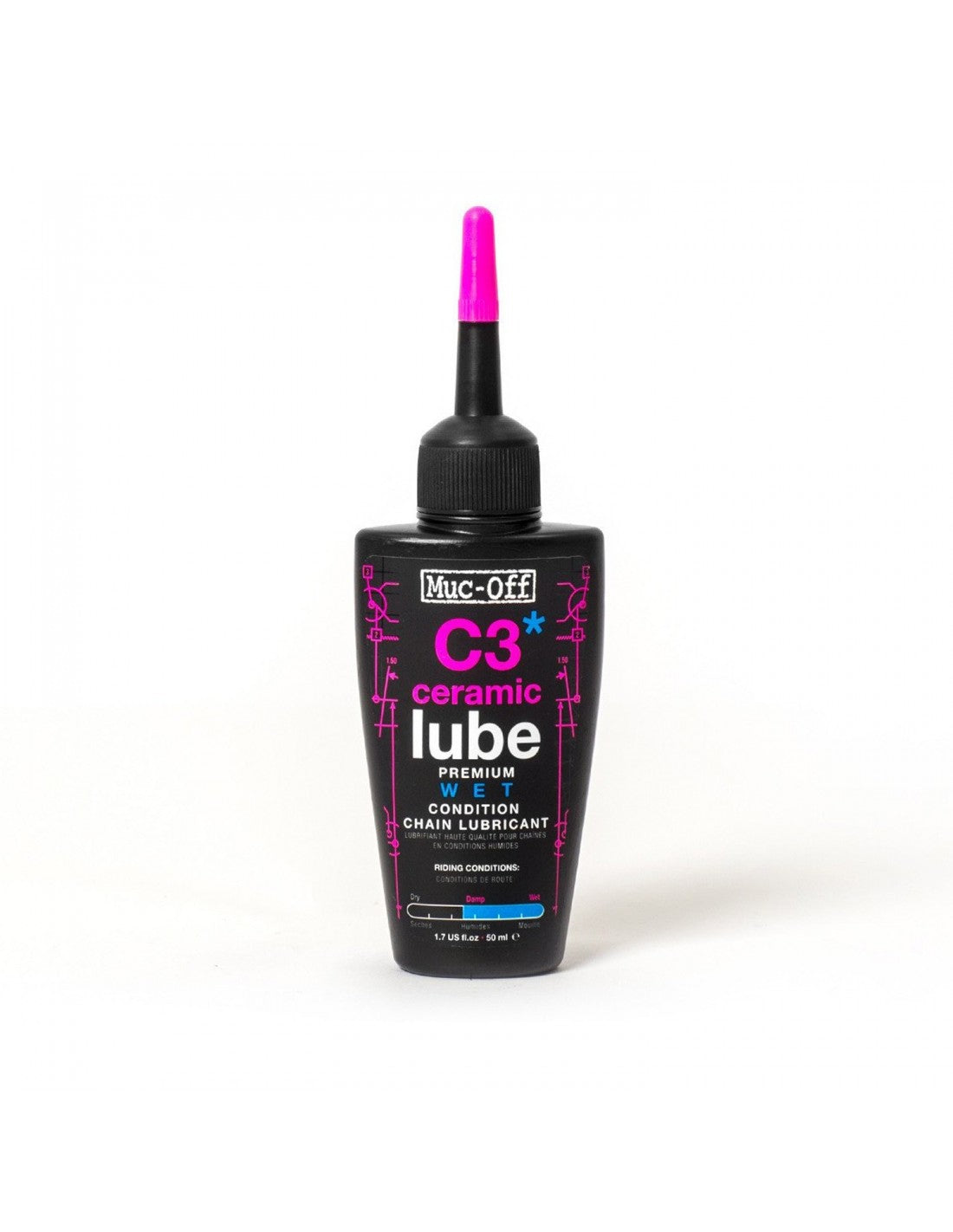 Lubricante de cadena húmedo Wet C3 Ceramic Lube 50ml