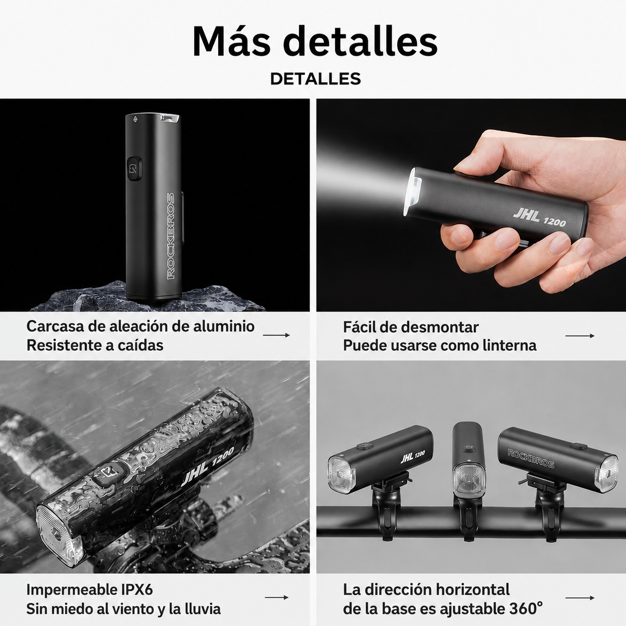 Luz Delantera 1200Lm