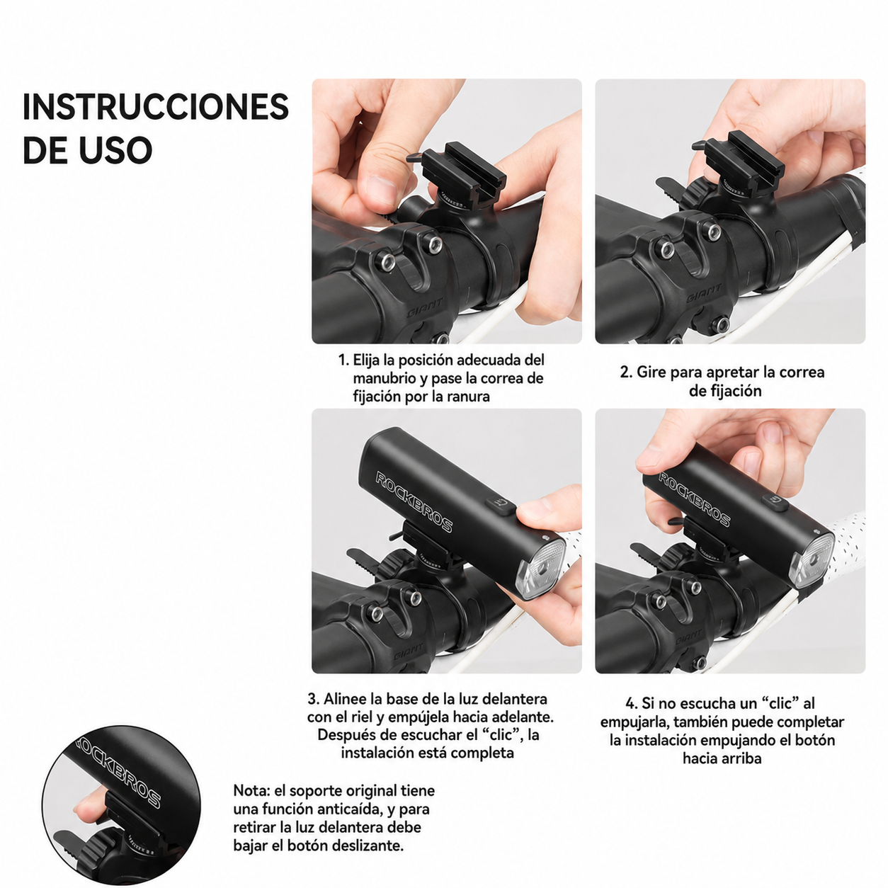 Luz Delantera 1200Lm