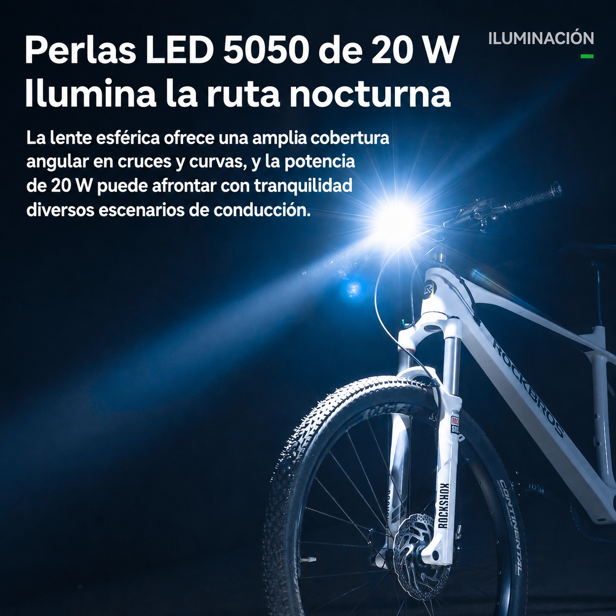 Luz Delantera 1200Lm