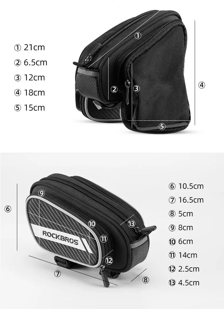 Bolso de Marco de Bicicleta 1.8Lts