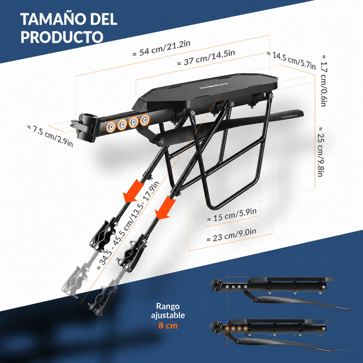 Parrilla Trasera con Tapabarro