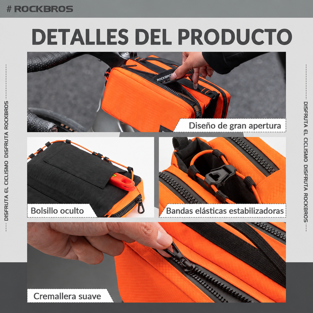 Bolso de Marco de Bicicleta Impermeable 2Lts