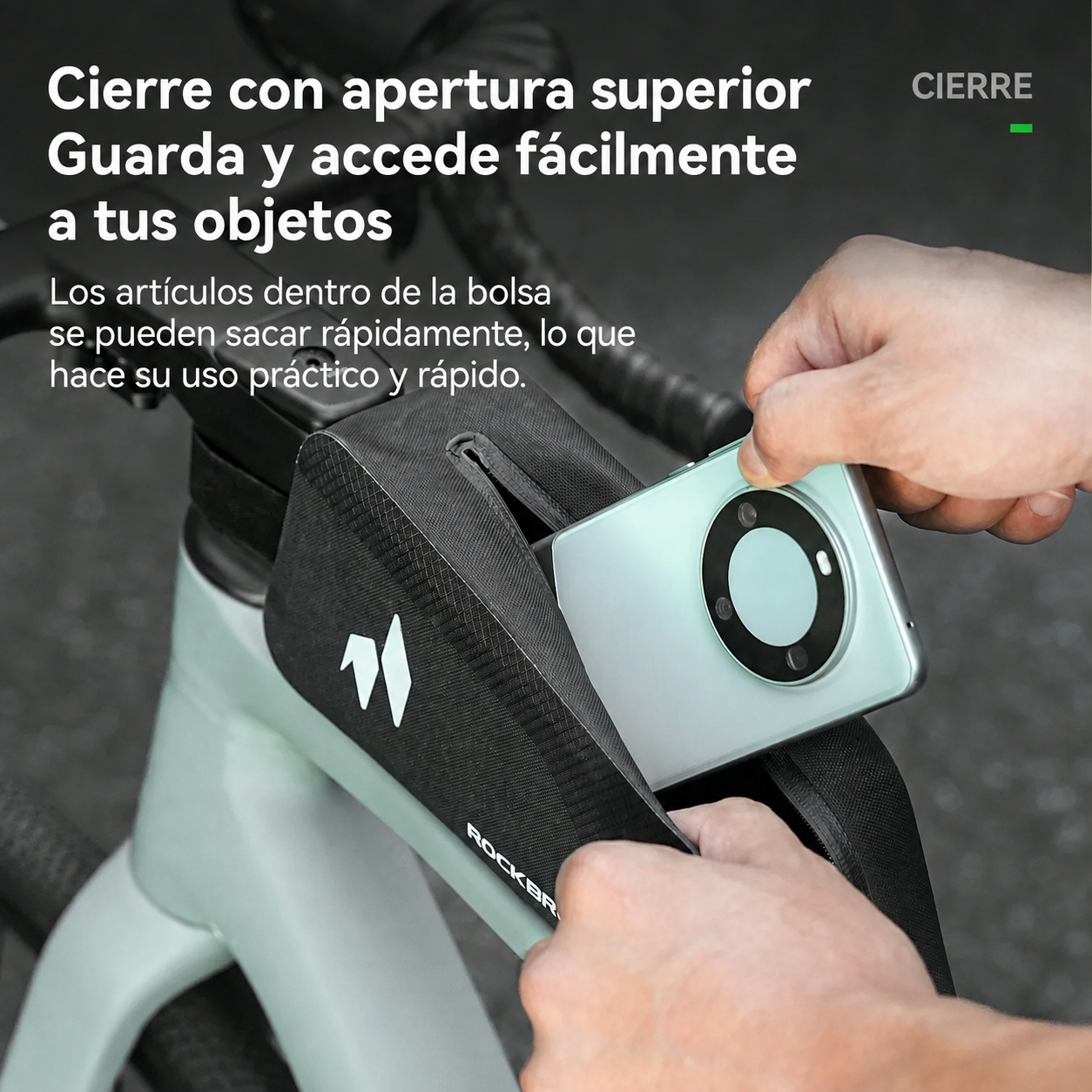Bolso de Marco de Bicicleta 1 Lt