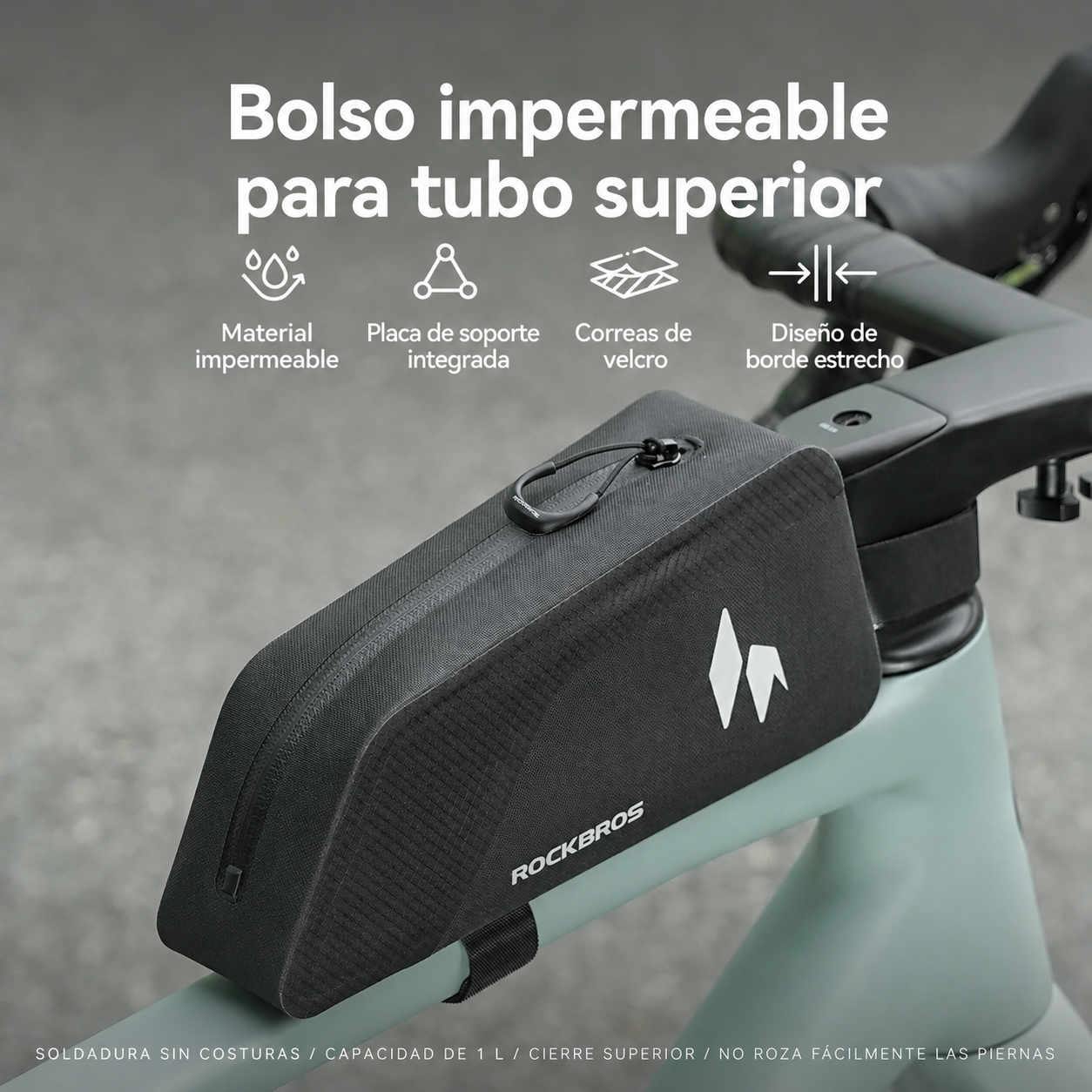 Bolso de Marco de Bicicleta 1 Lt