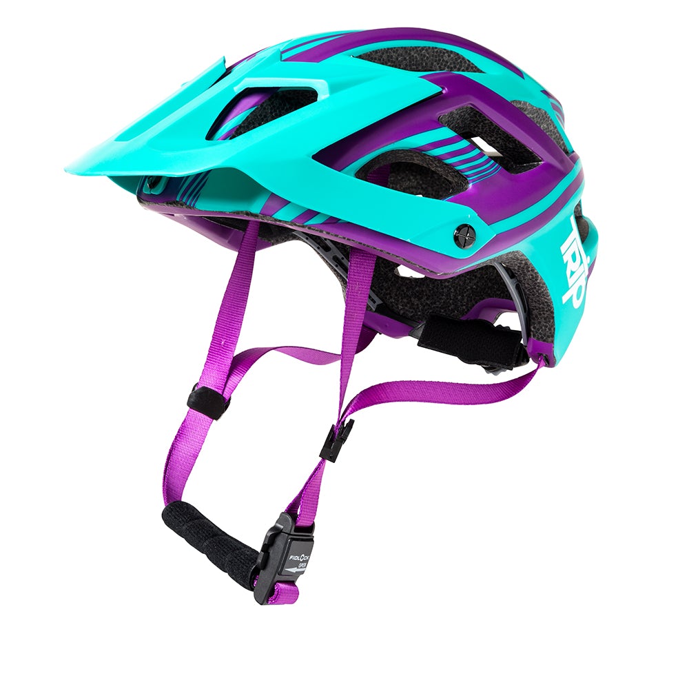 Casco Enduro Azul/Morado