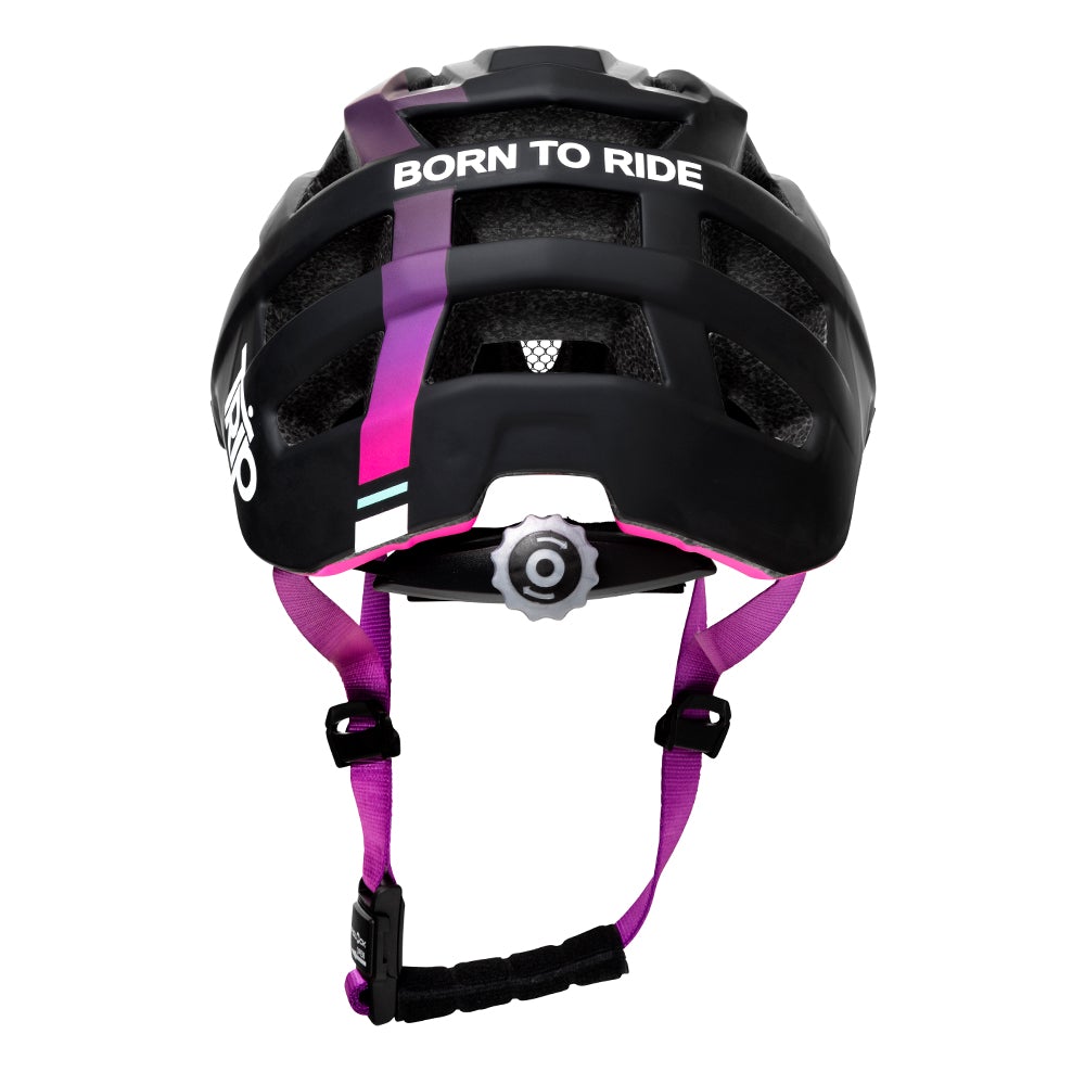 Casco Enduro Negro/Morado