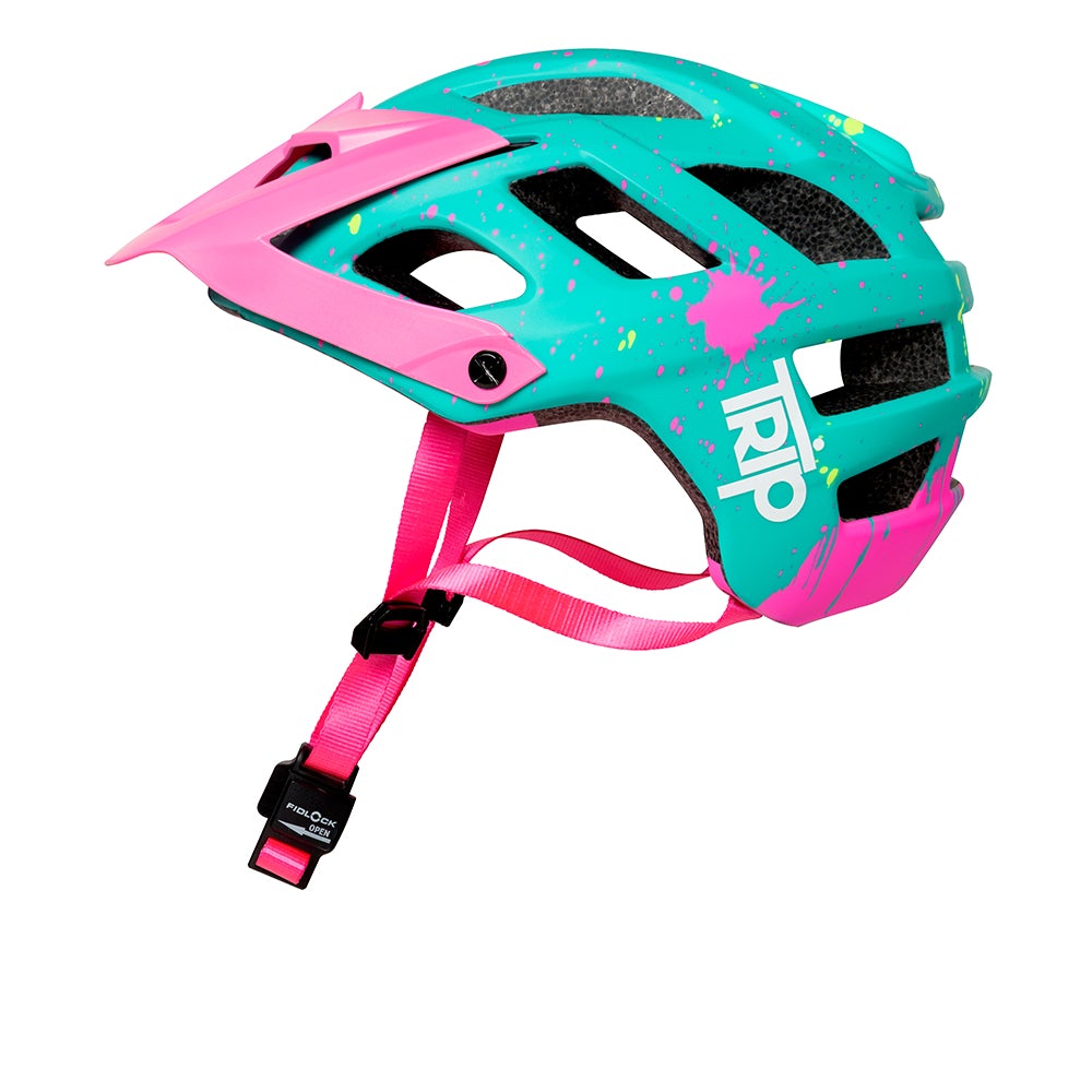 Casco Enduro Euphoria Azul/Rosado