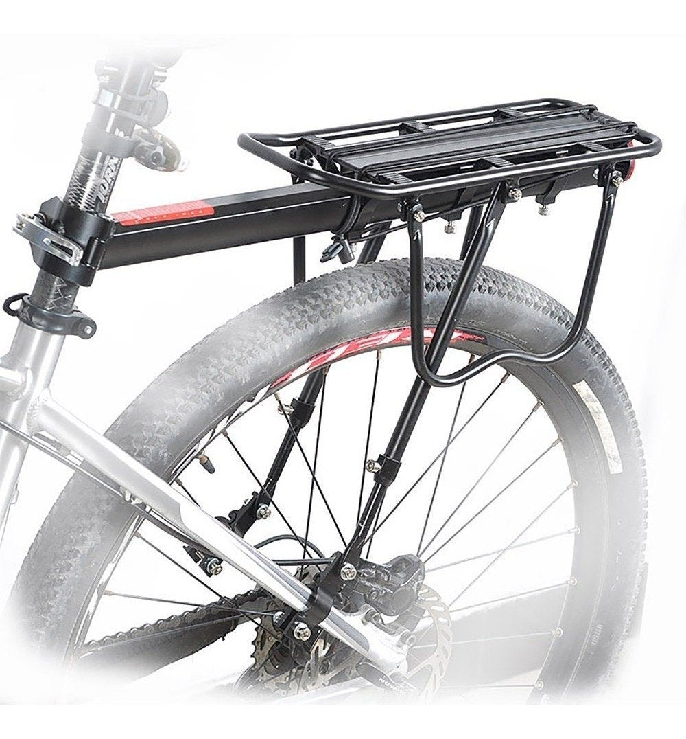 Parrilla Bicicleta de aluminio Negra