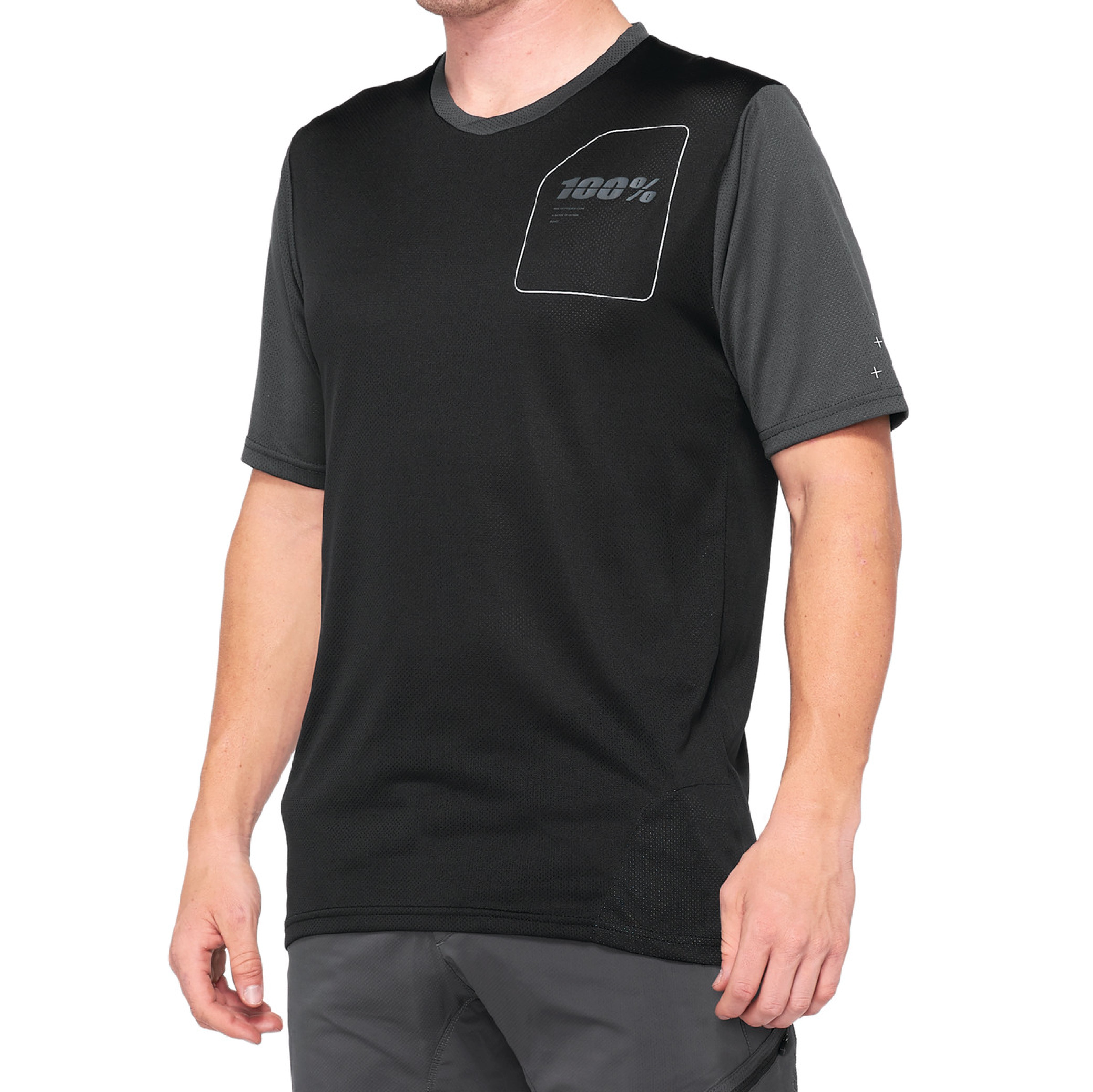Jersey Ridecamp Black/Charcoal manga corta