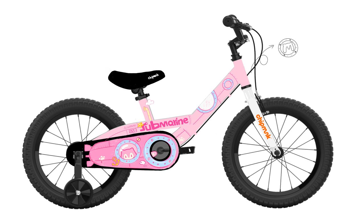 Bicicleta Chipmunk Niña Submarine Aro 16