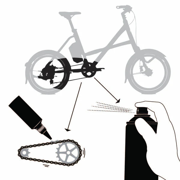 Lubricante De La Cadena De La Bicicleta Electrónica