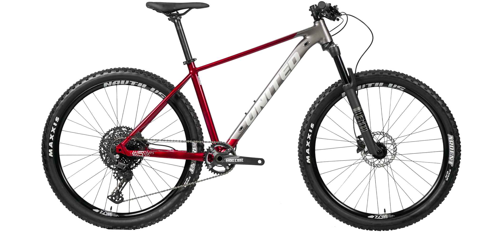 Bicicleta Mountain Bike Clovis 5.1 Aro 29 Rígida Gris-Rojo