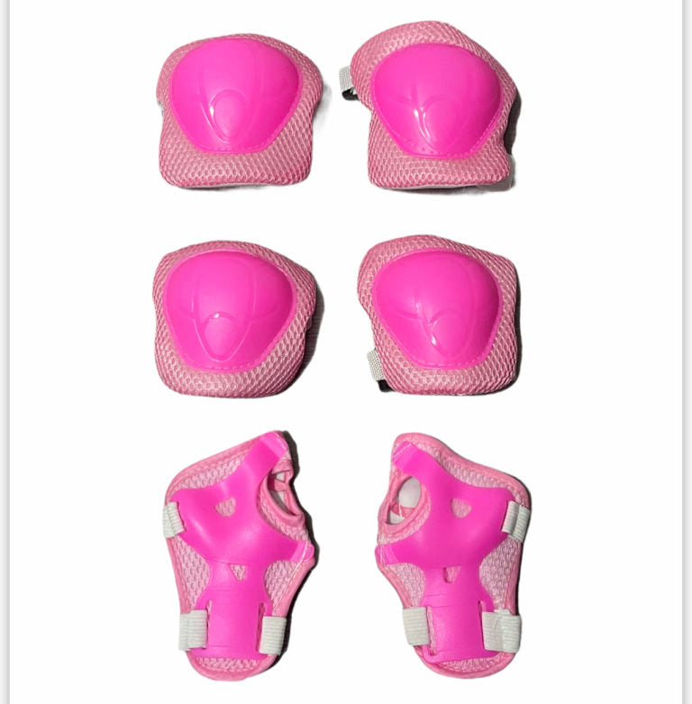 Set de Protecciones rodilleras y coderas Rosado