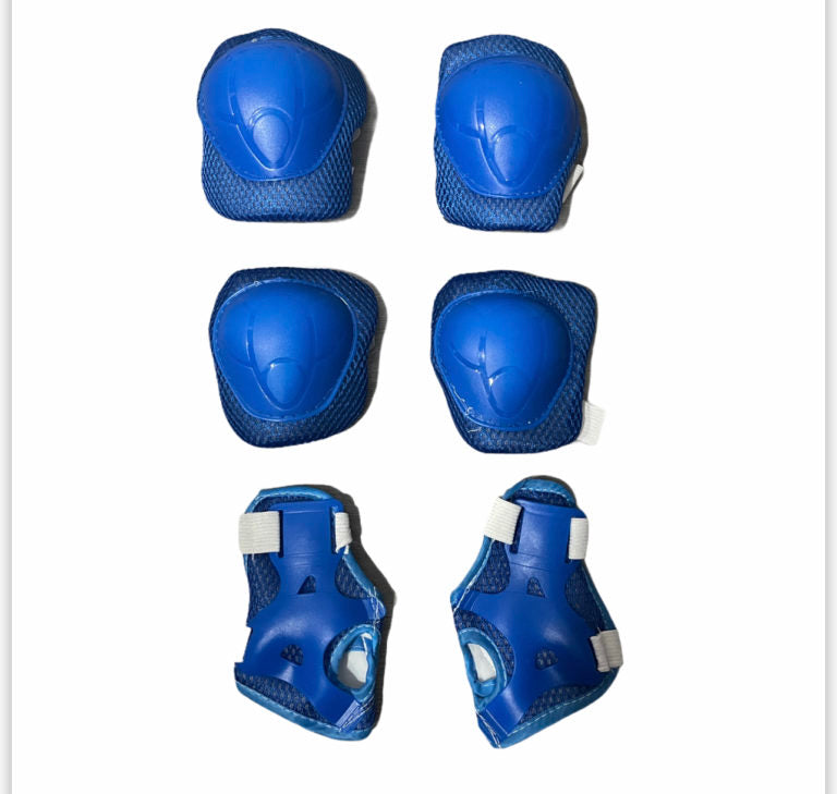 Set de Protecciones rodilleras y coderas azul
