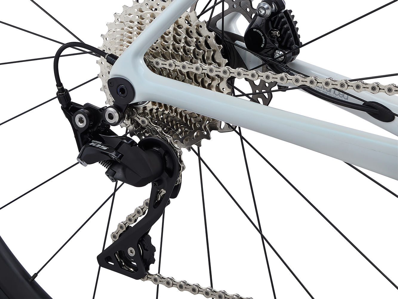 Bicicleta Ruta Mujer Langma Advanced 2 Disc-QOM Blanco
