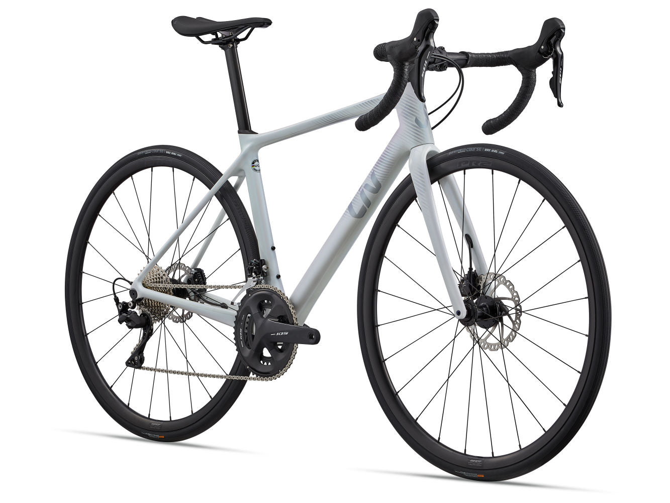 Bicicleta Ruta Mujer Langma Advanced 2 Disc-QOM Blanco