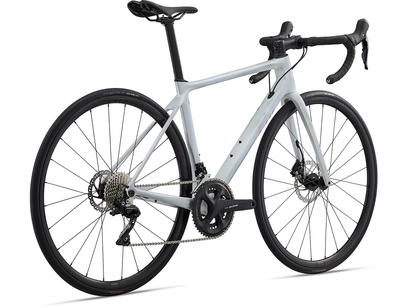 Bicicleta Ruta Mujer Langma Advanced 2 Disc-QOM Blanco
