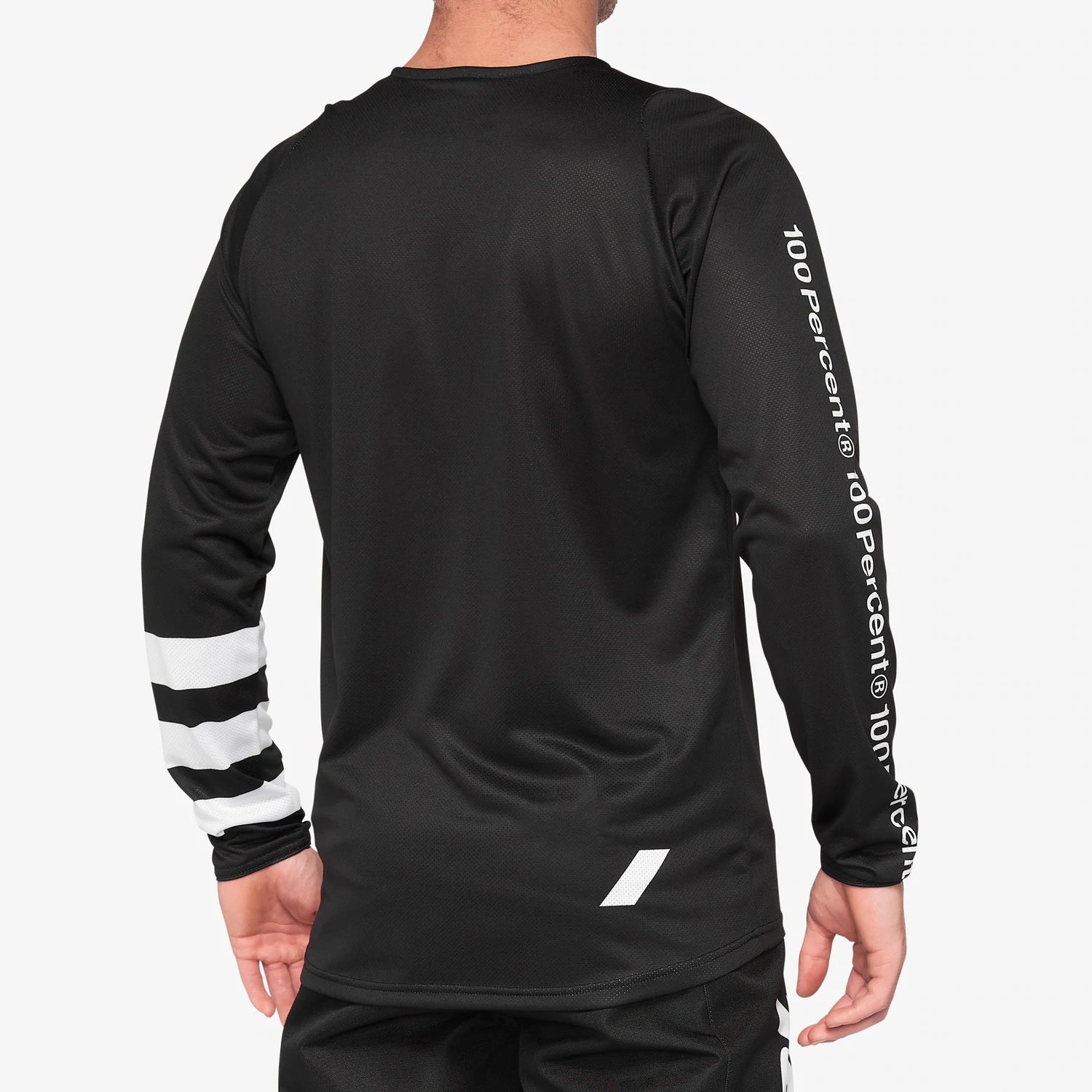 Jersey R-Core Black/White manga larga