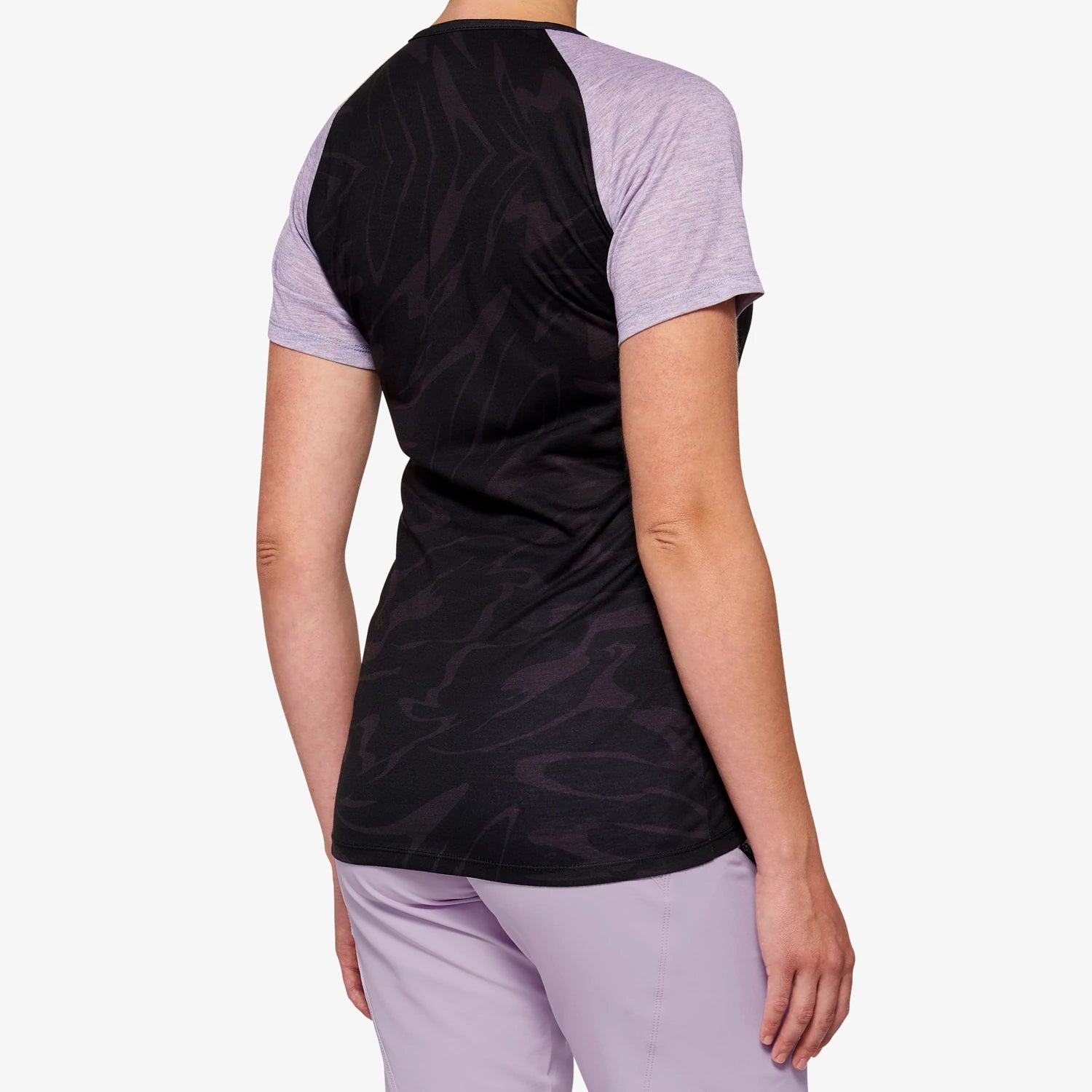 Jersey mujer Black/Levender manga corta