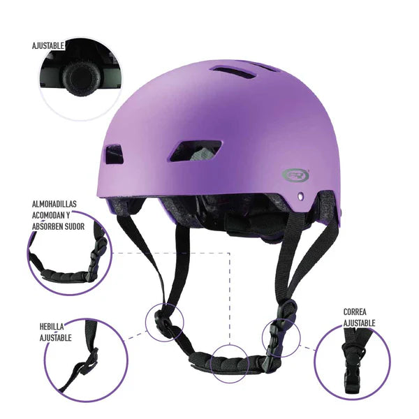 Casco Urbano Multisport 099 Morado