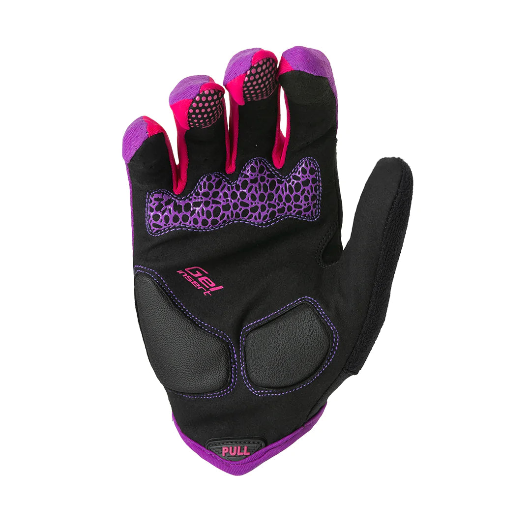 Guantes Largos Morado Rosado