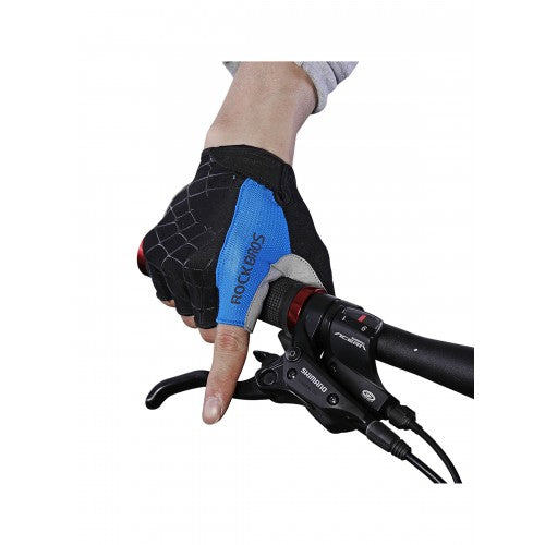 Guante Corto Azul/Negro